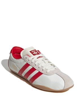 Жіночі кеди Adidas Tokyo тканинні молочного кольору - фото 3 - Miraton