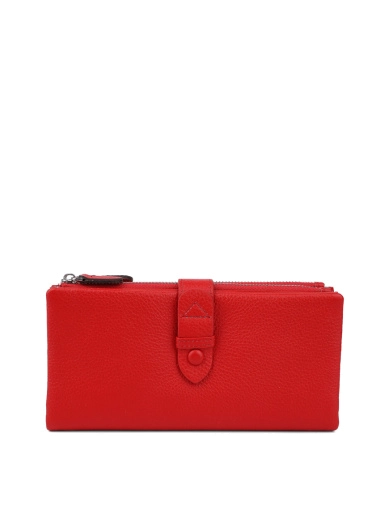 Жіночий гаманець MIRATON шкіряний червоний фото 1