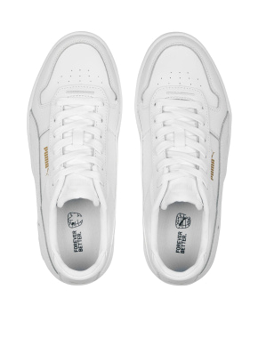 Женские кеды PUMA Carina Street Sneakers Women из искусственной кожи белые - фото 4 - Miraton
