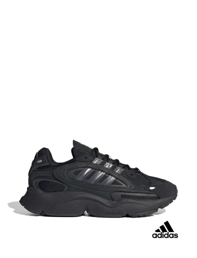 Жіночі кросівки Adidas OZMILLEN з екошкіри чорні фото 1