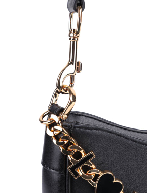 Жіноча сумка через плече Love Moschino з екошкіри чорна - фото 4 - Miraton
