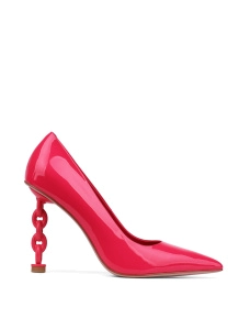 Жіночі туфлі-човники MIRATON лакові на фантазійному каблуці - фото  - Miraton