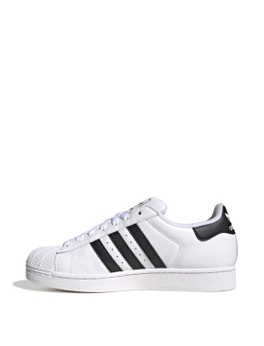 Мужские кеды Adidas Superstar кожаные белые - фото 1 - Miraton