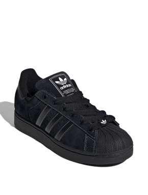 Чоловічі кеди Adidas Superstar II замшеві чорні - фото 3 - Miraton