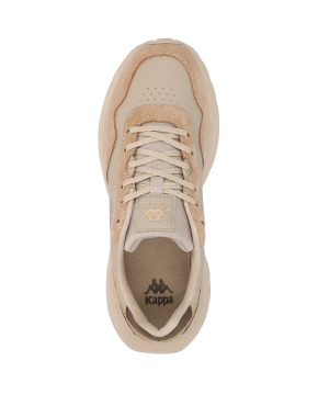 Женские кроссовки Kappa Selecto 4.0 из экокожи бежевые - фото 6 - Miraton