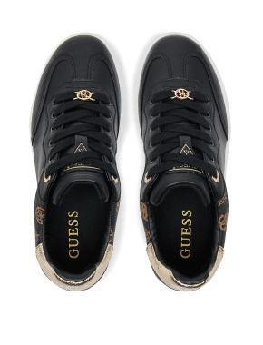 Жіночі кеди Guess із екошкіри чорні - фото 3 - Miraton
