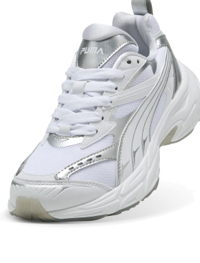 Жіночі кросівки PUMA Morphic Astro Escape Sneakers зі штучної шкіри срібного кольору - фото 5 - Miraton