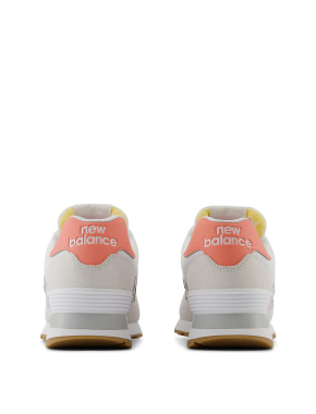 Жіночі кросівки New Balance 574 замшеві сірі - фото 5 - Miraton