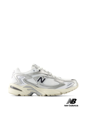 Мужские кроссовки New Balance 725 тканевые серебряного цвета - фото  - Miraton