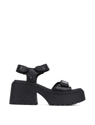 Женские босоножки WINDSOR SMITH кожаные черные фото 1