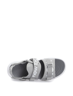 Мужские сандалии New Balance 750 из экокожи серые - фото 2 - Miraton