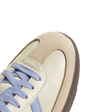 Женские кеды Adidas Samba OG кожаные молочного цвета - фото 7 - Miraton