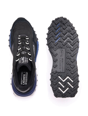 Чоловічі кросівки Lacoste Elite Active Sneakers чорні велюрові - фото 4 - Miraton
