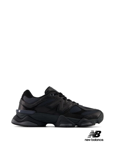 Жіночі кросівки New Balance 9060 шкіряні чорні фото 1
