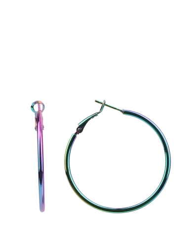 Жіночі сережки конго MIRATON круглі різнокольорові фото 1