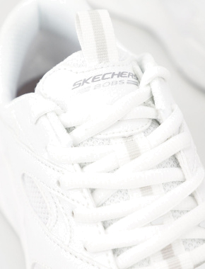 Жіночі кросівки Skechers Bobs Bamina тканинні білі - фото 4 - Miraton