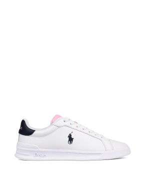 Женские кроссовки Polo Ralph Lauren кожаные белые - фото  - Miraton