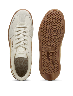 Жіночі кеди PUMA Palermo Lth Sneakers замшеві молочного кольору - фото 3 - Miraton