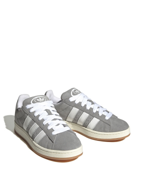 Мужские кеды Adidas Campus замшевые серые - фото 3 - Miraton