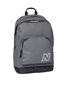 Рюкзак New Balance тканевый серый с логотипом - фото  - Miraton