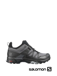 Чоловічі кросівки Salomon X ULTRA 4 GTX зі штучної шкіри сірі - фото  - Miraton