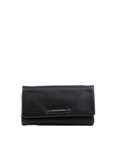 Жіночий гаманець MIRATON з екошкіри чорний фото 1