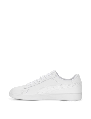 Жіночі кеди PUMA Smash 3.0 L із штучної шкіри білі - фото 2 - Miraton