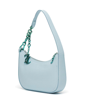 Жіноча сумка хобо Juicy Couture з екошкіри блакитна - фото 1 - Miraton