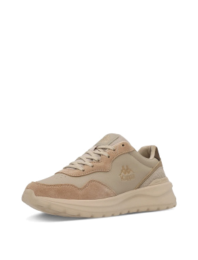 Женские кроссовки Kappa Selecto 4.0 из экокожи бежевые - фото 3 - Miraton
