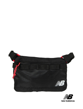 Мужская сумка мессенджер New Balance тканевая черная - фото 1 - Miraton