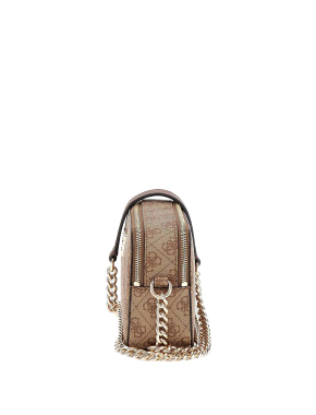 Жіноча сумка camera bag Guess з екошкіри бежева - фото 2 - Miraton