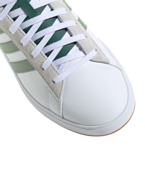 Мужские кеды Adidas Grand Court 2.0 из искусственной кожи белые - фото 7 - Miraton