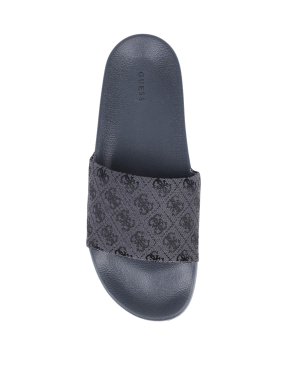Чоловічі шльопанці Guess гумові сірі - фото 4 - Miraton