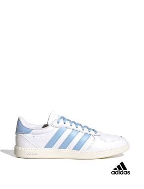 Жіночі кеди Adidas Breaknet Sleek з екошкіри білі - фото 1 - Miraton