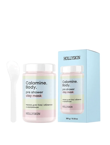 Маска для тела и лица Hollyskin Calamine Body с каламином, 300 g фото 1