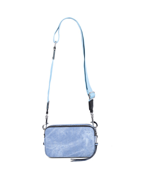 Жіноча сумка camera bag MIRATON з екошкіри блакитна - фото 6 - Miraton