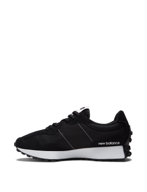 Мужские кроссовки New Balance 327 замшевые черные - фото 1 - Miraton
