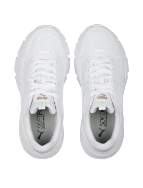 Женские кроссовки PUMA Cassia Via Sneakers Women из искусственной кожи белые - фото 3 - Miraton