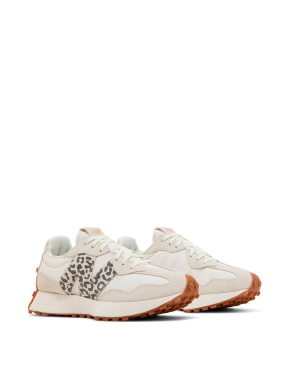 Жіночі кросівки New Balance 327 замшеві бежеві - фото 3 - Miraton