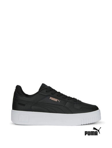 Жіночі кеди PUMA Carina Street зі штучної шкіри чорні фото 1