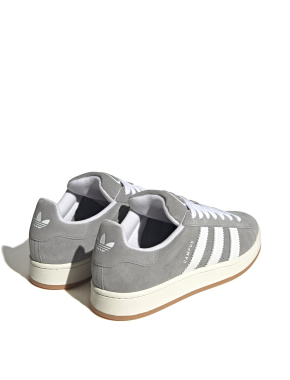 Мужские кеды Adidas Campus замшевые серые - фото 4 - Miraton