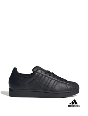 Жіночі кеди Adidas Superstar II шкіряні чорні - фото 1 - Miraton