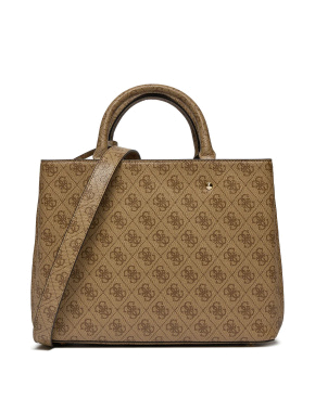 Жіноча сумка тоут Guess з екошкіри бежева - фото 2 - Miraton