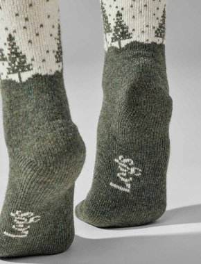 Набір жіночих високих шкарпеток Legs SOCKS WOOL молочні, 2 пари - фото 3 - Miraton