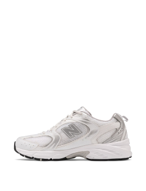 Жіночі кросівки New Balance 530 тканинні срібного кольору - фото 1 - Miraton