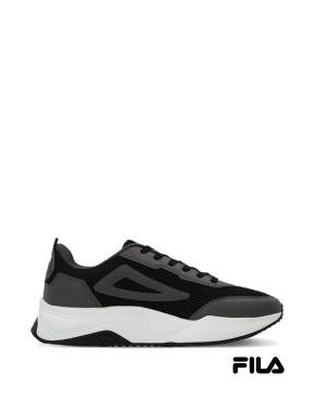 Мужские кроссовки FILA из искусственной кожи черные - фото 1 - Miraton