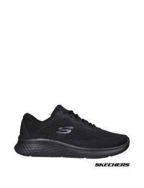 Женские кроссовки Skechers тканевые черные - фото 1 - Miraton