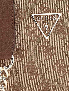 Жіноча сумка camera bag Guess з екошкіри бежева - фото 4 - Miraton