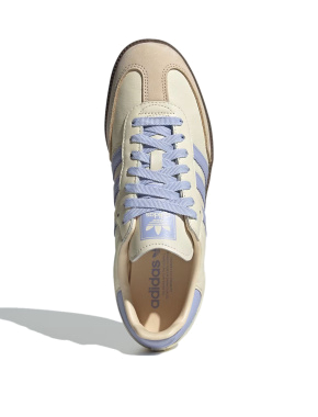 Женские кеды Adidas Samba OG кожаные молочного цвета - фото 4 - Miraton