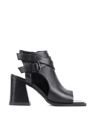 Женские ботинки MIRATON кожаные черные фото 1